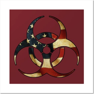 Biohazard US Flag Posters and Art